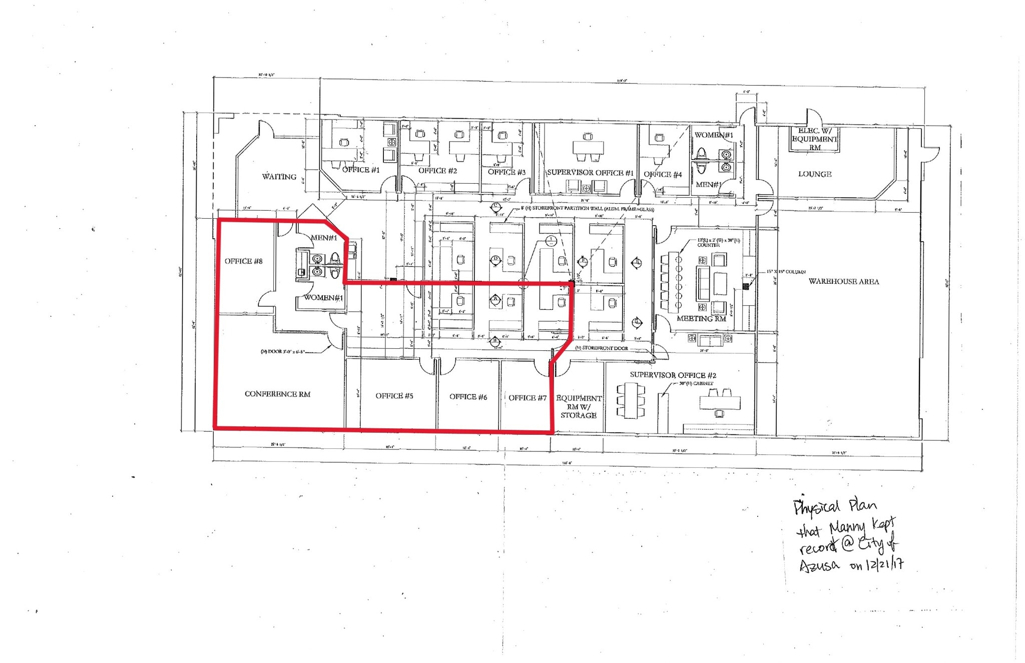 1250 Mountain View Cir, Azusa, CA for lease Floor Plan- Image 1 of 1