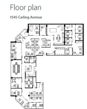 1545 Carling Ave, Ottawa, ON for lease Floor Plan- Image 1 of 6