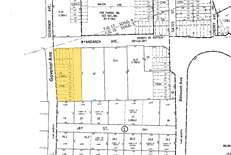 400 Wyandanch Ave, West Babylon, NY for lease - Plat Map - Image 2 of 6