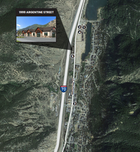 1999 Argentine St, Georgetown, CO - aerial  map view