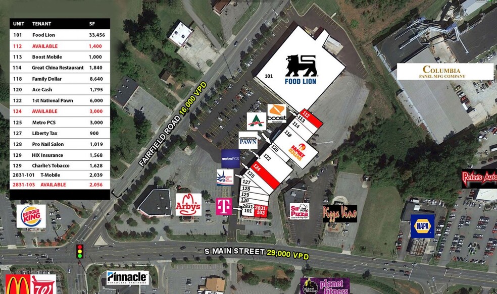 2831 S Main St, High Point, NC for lease - Site Plan - Image 3 of 3