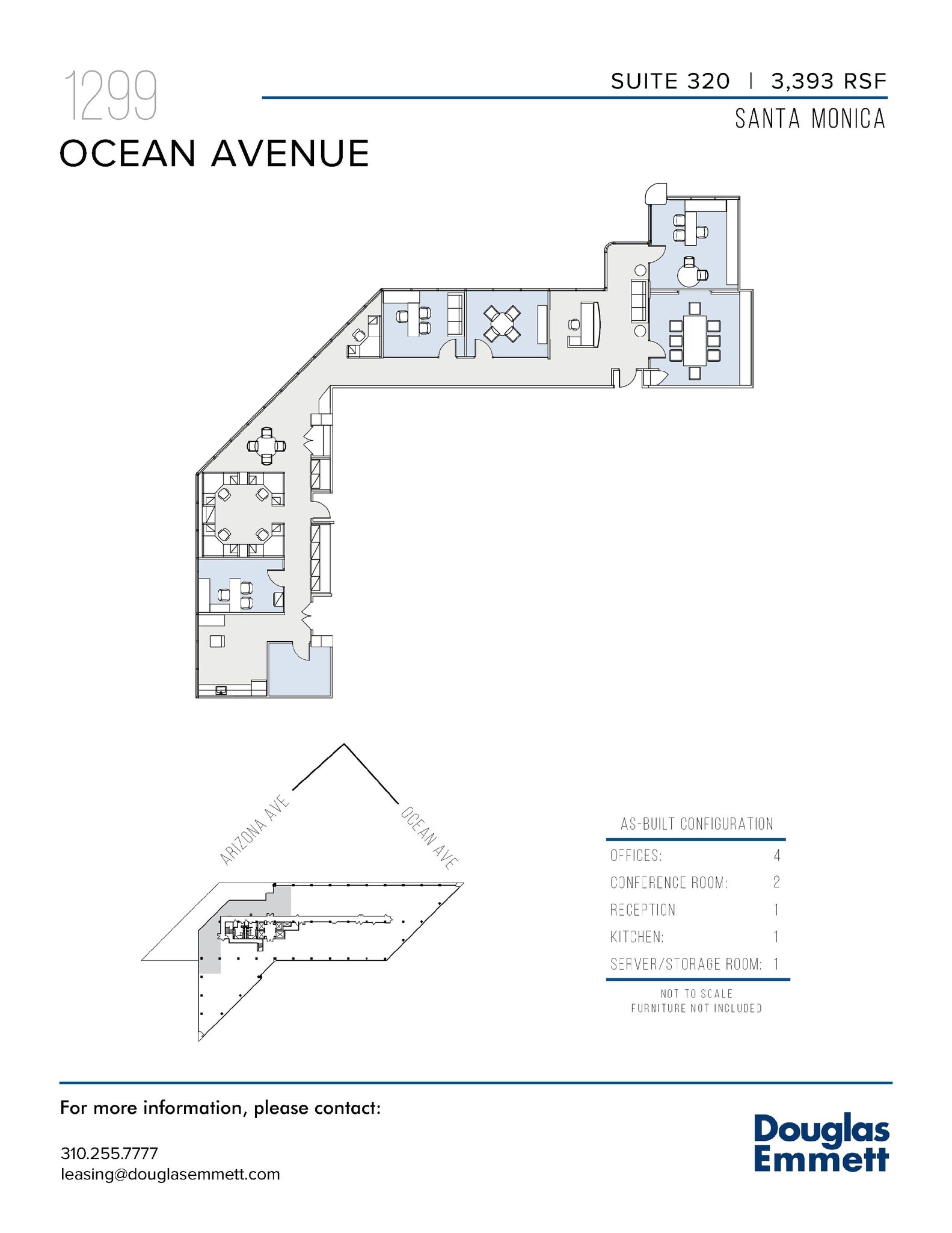 1299 Ocean Ave, Santa Monica, CA for lease Floor Plan- Image 1 of 1