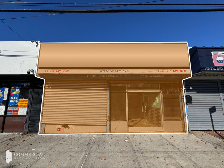 809 Stanley Ave, Brooklyn, NY for sale - Building Photo - Image 1 of 1