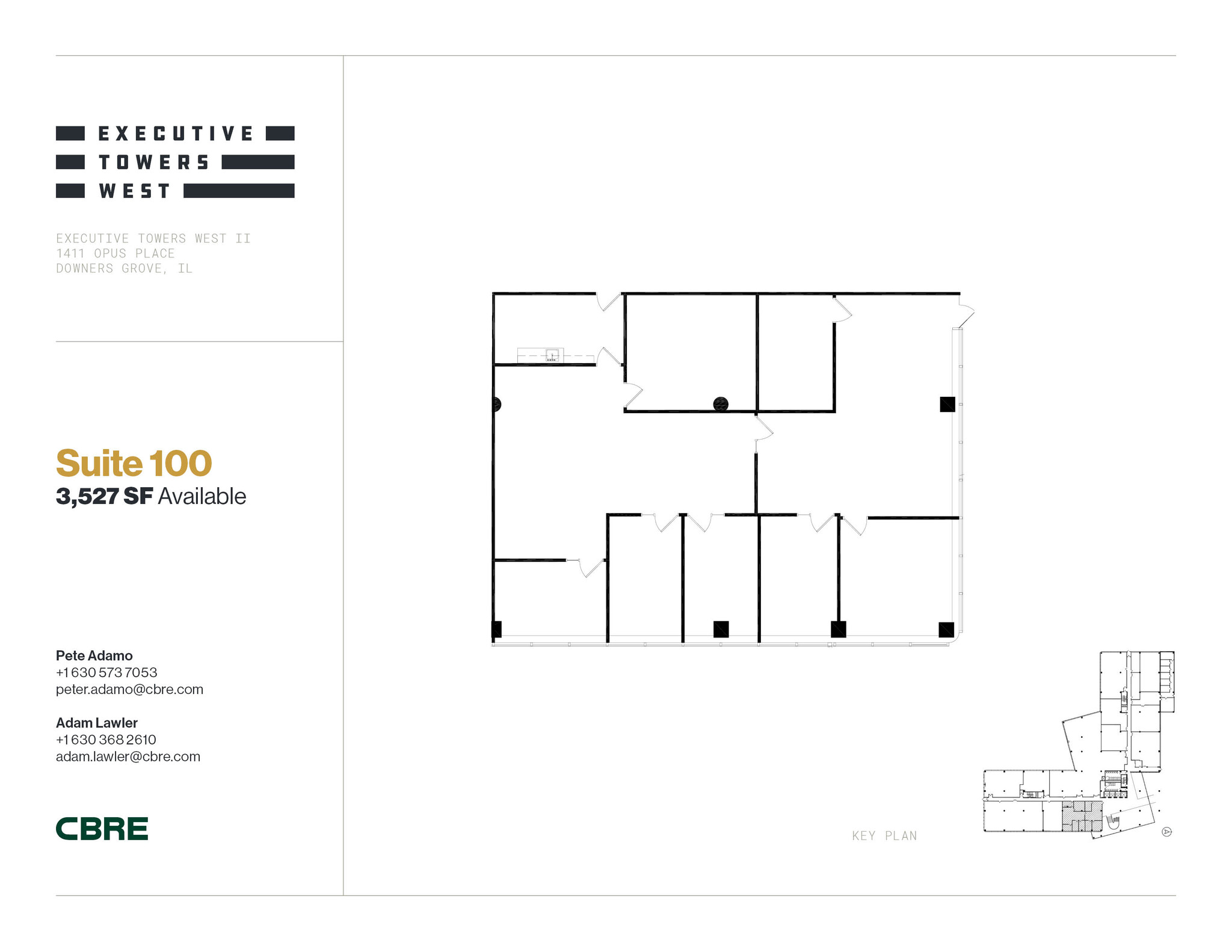 1411 Opus Pl, Downers Grove, IL for lease Floor Plan- Image 1 of 1