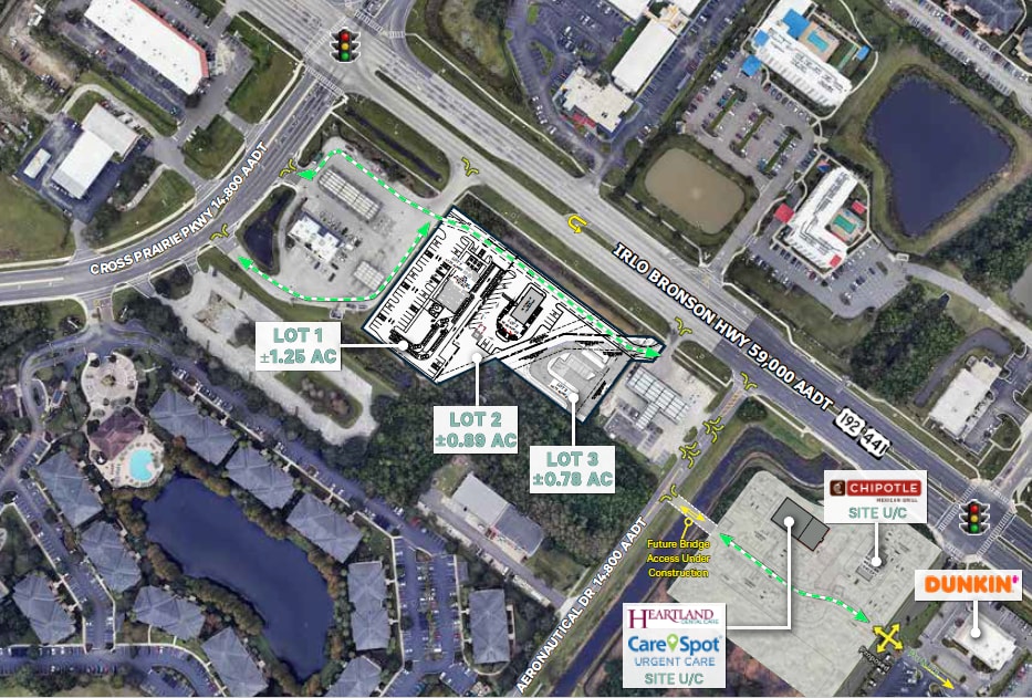 2298 E Irlo Bronson Memorial Hwy, Kissimmee, FL for lease Aerial- Image 1 of 2