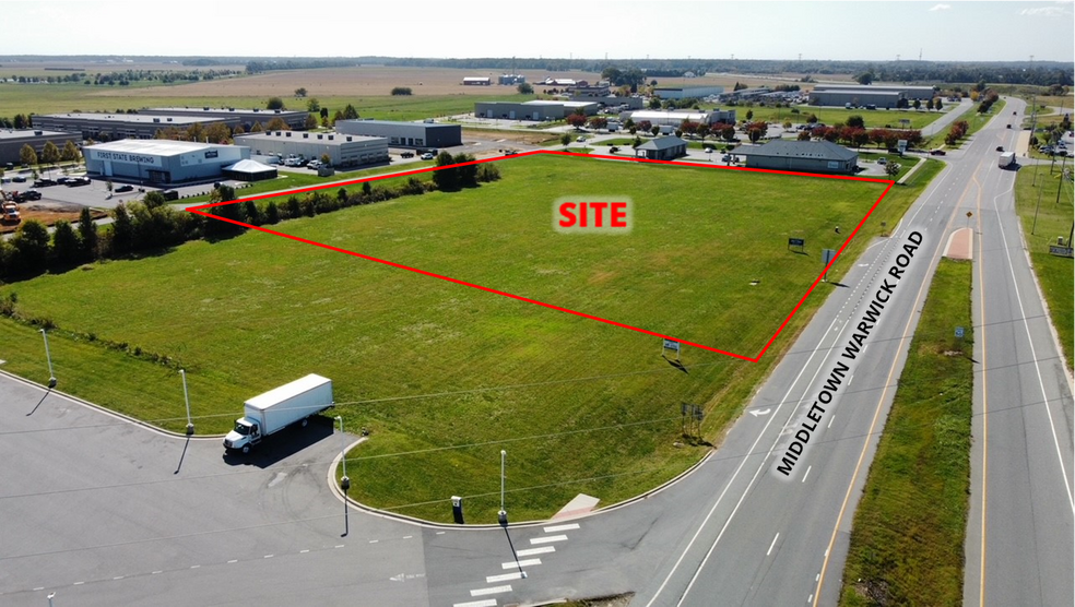 870 Middletown Warwick Rd, Middletown, DE for lease - Aerial - Image 1 of 2