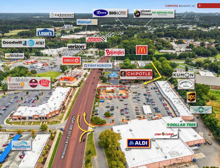 6408-6438 W Wilkinson Blvd, Belmont, NC for sale - Building Photo - Image 3 of 5