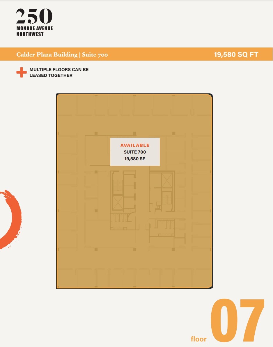 250 Monroe Ave NW, Grand Rapids, MI for lease Floor Plan- Image 1 of 1