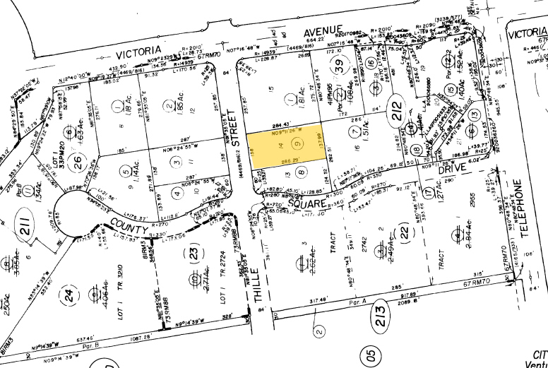 5850 Thille St, Ventura, CA for sale - Plat Map - Image 2 of 2