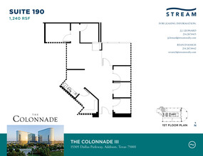 15301 N Dallas Pky, Addison, TX for lease Floor Plan- Image 1 of 2