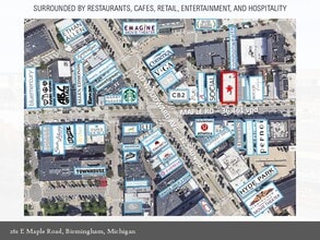 261-275 E Maple Rd, Birmingham, MI - AERIAL  map view - Image1