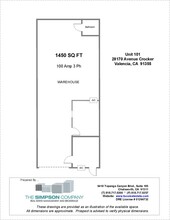 28170 Avenue Crocker, Valencia, CA for lease Floor Plan- Image 1 of 1