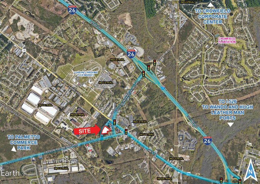 0 Ladson Road, Ladson, SC 29456 Industrial Zoned Land in Charleston