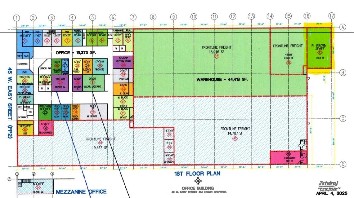 45 W Easy St, Simi Valley, CA for lease Floor Plan- Image 1 of 1