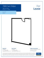 7880 San Felipe St, Houston, TX for lease Floor Plan- Image 1 of 1