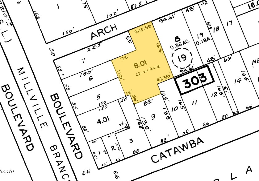 7 Arch Ave, Newfield, NJ for sale - Plat Map - Image 1 of 1
