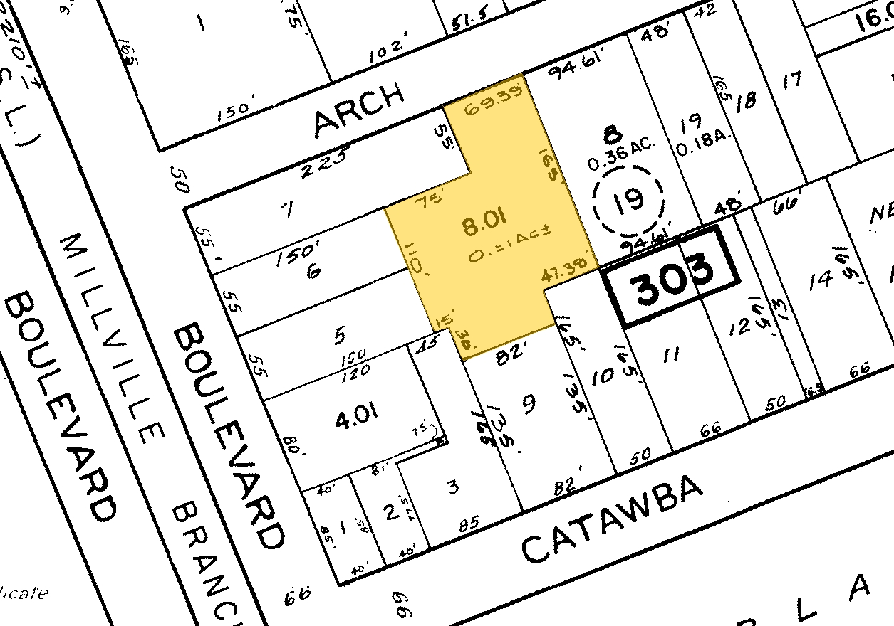 7 Arch Ave, Newfield, NJ for sale Plat Map- Image 1 of 1