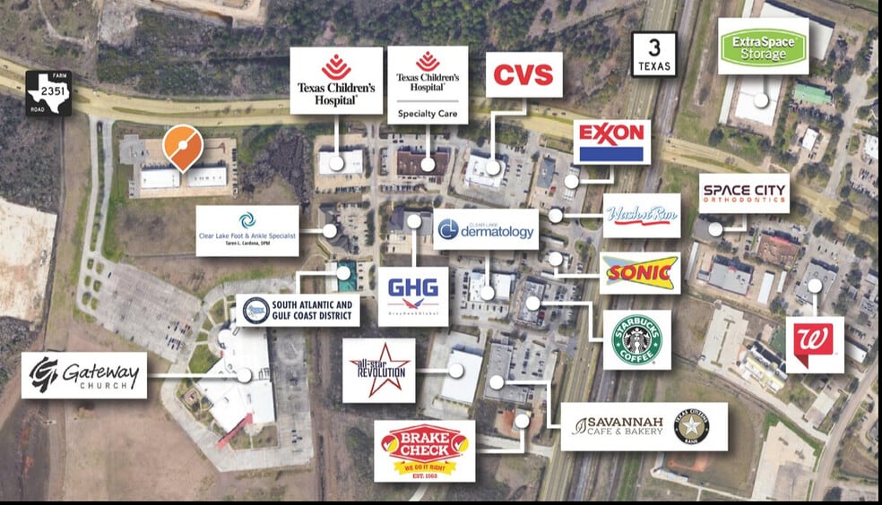 780 Clear Lake City Blvd, Webster, TX for lease - Aerial - Image 3 of 14