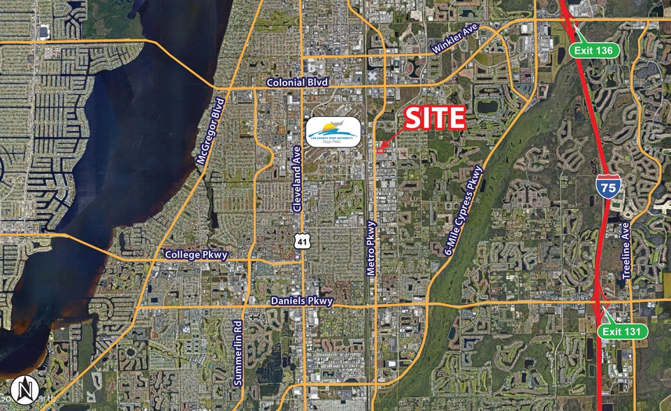 6120 Idlewild St, Fort Myers, FL for lease - Aerial - Image 3 of 3