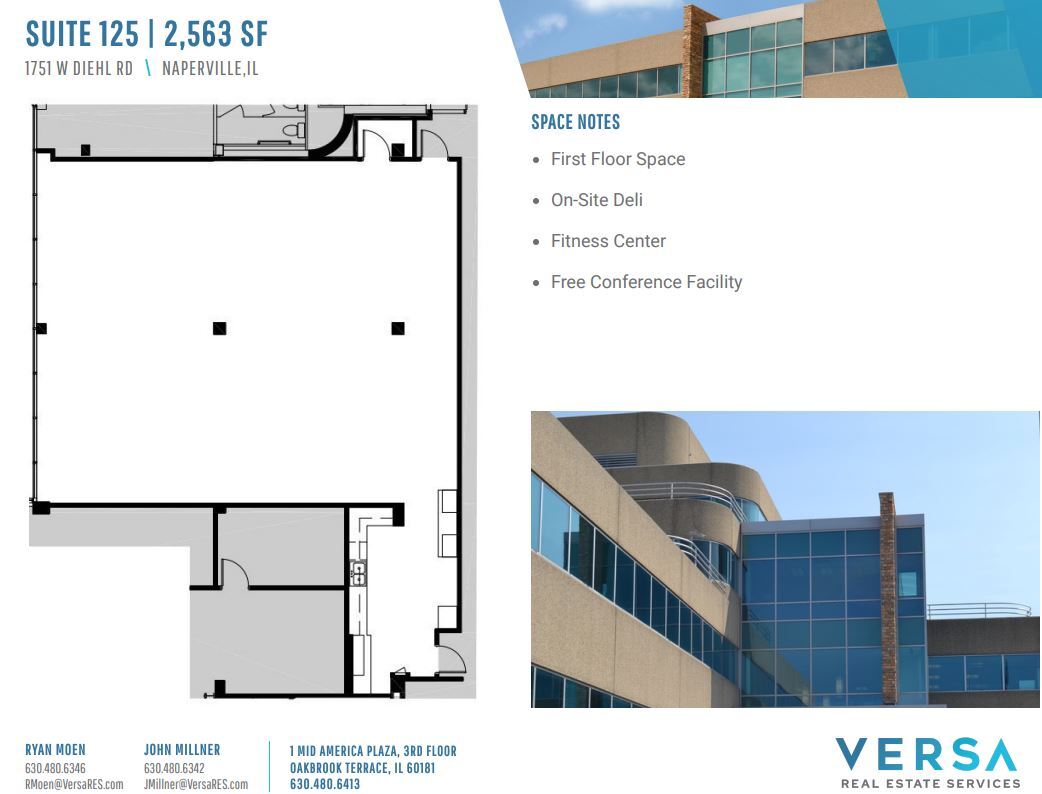 1751-1771 W Diehl Rd, Naperville, IL for lease Floor Plan- Image 1 of 2