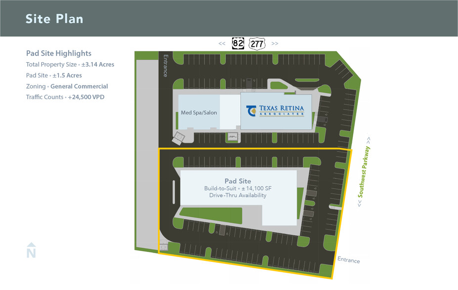 6767 Southwest Pky, Wichita Falls, TX for lease - Site Plan - Image 2 of 3