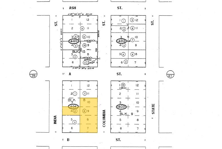 1230 Columbia St, San Diego, CA for lease - Plat Map - Image 2 of 16