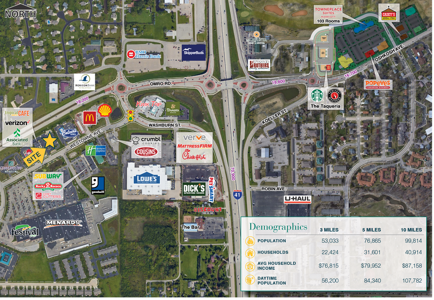 2310-2330 Westowne Ave, Oshkosh, WI for lease - Building Photo - Image 3 of 3