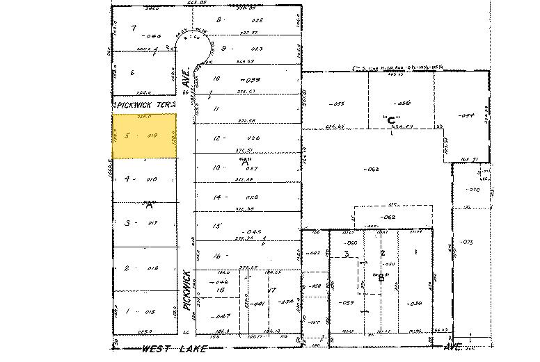 1840 Pickwick Ave, Glenview, IL for sale Plat Map- Image 1 of 1