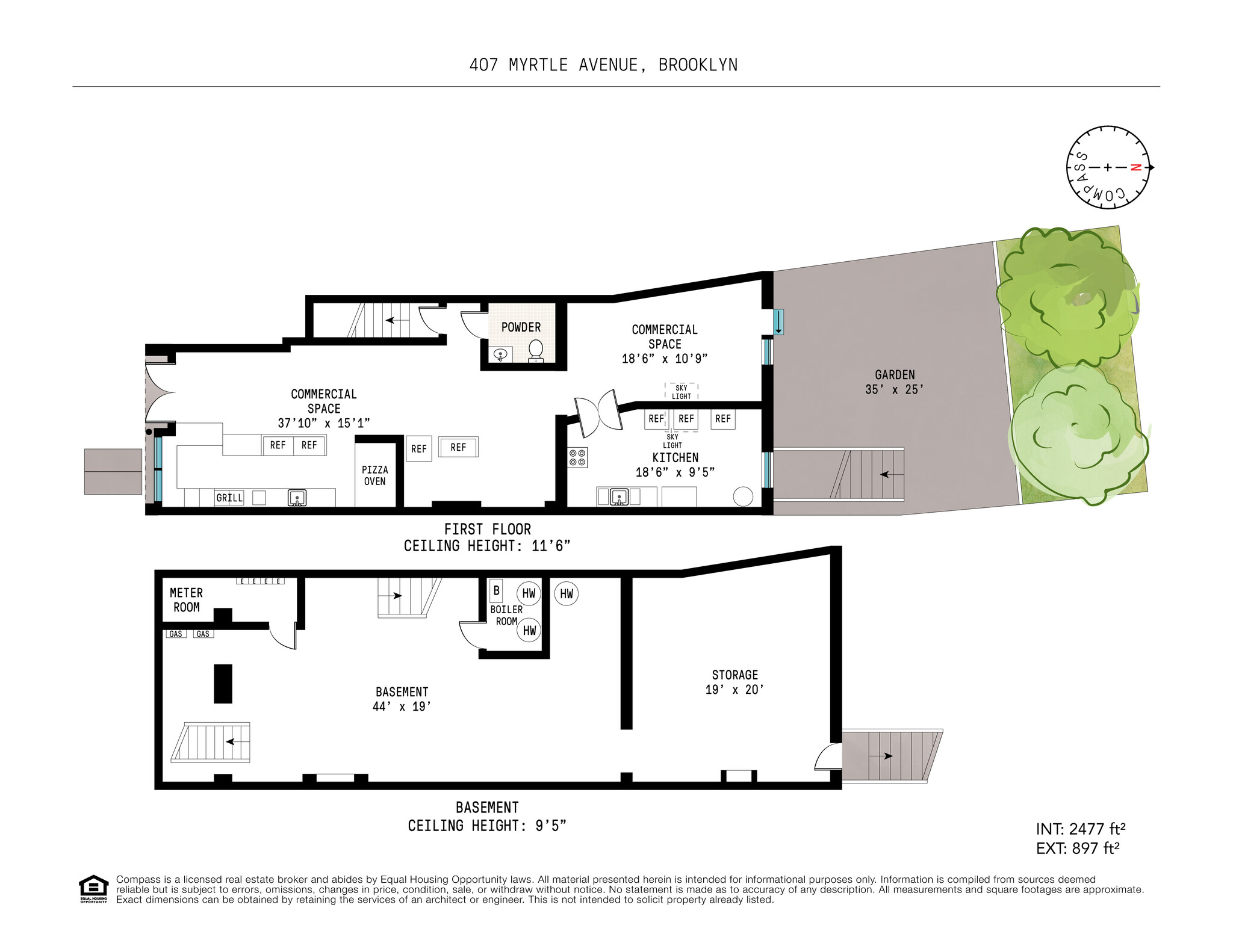 407 Myrtle Ave, Brooklyn, NY for lease Typical Floor Plan- Image 1 of 16