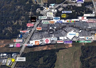 102 N 85 Pky, Fayetteville, GA - aerial  map view