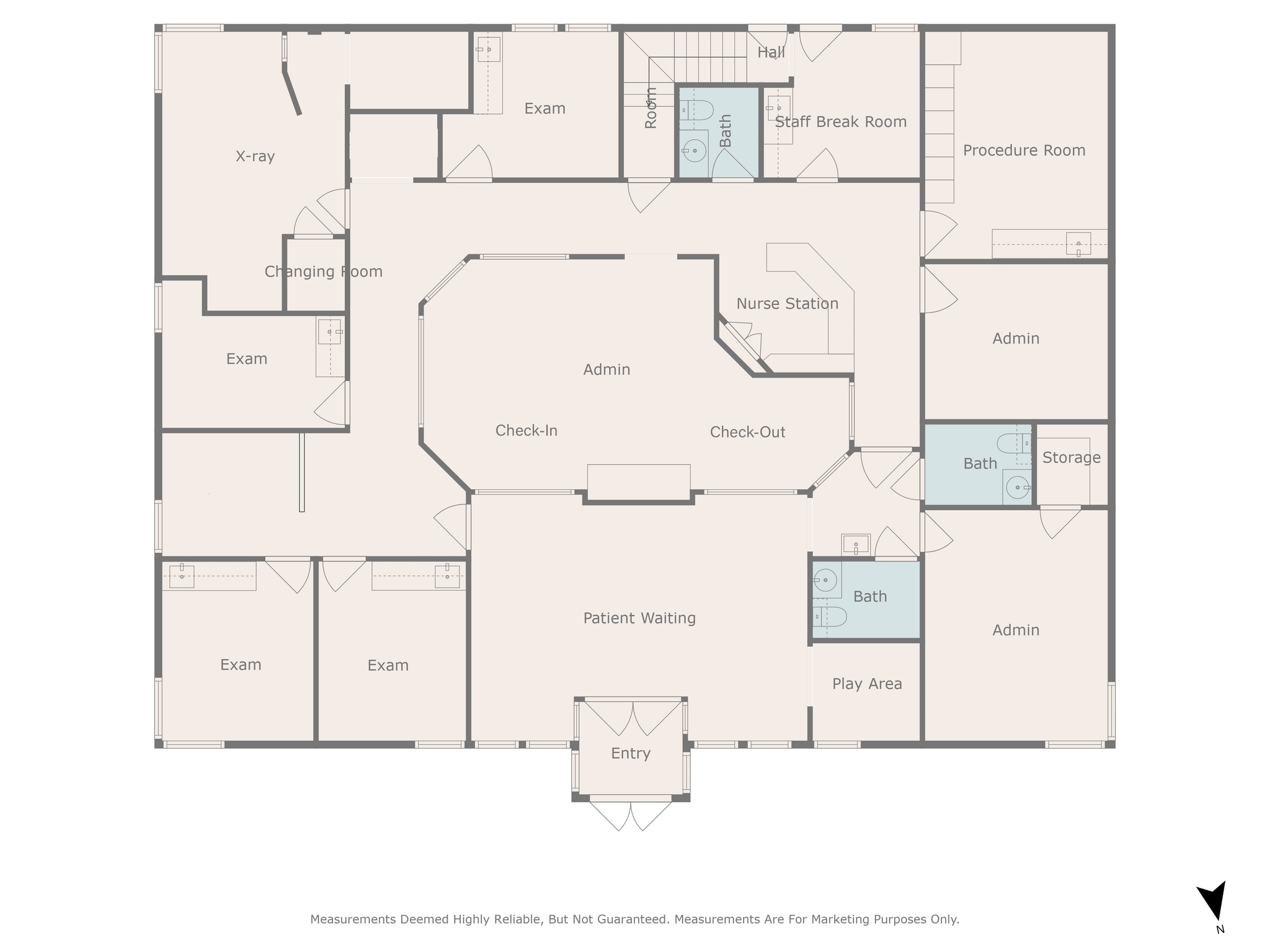 501 W Harwood Rd, Hurst, TX for lease Floor Plan- Image 1 of 2