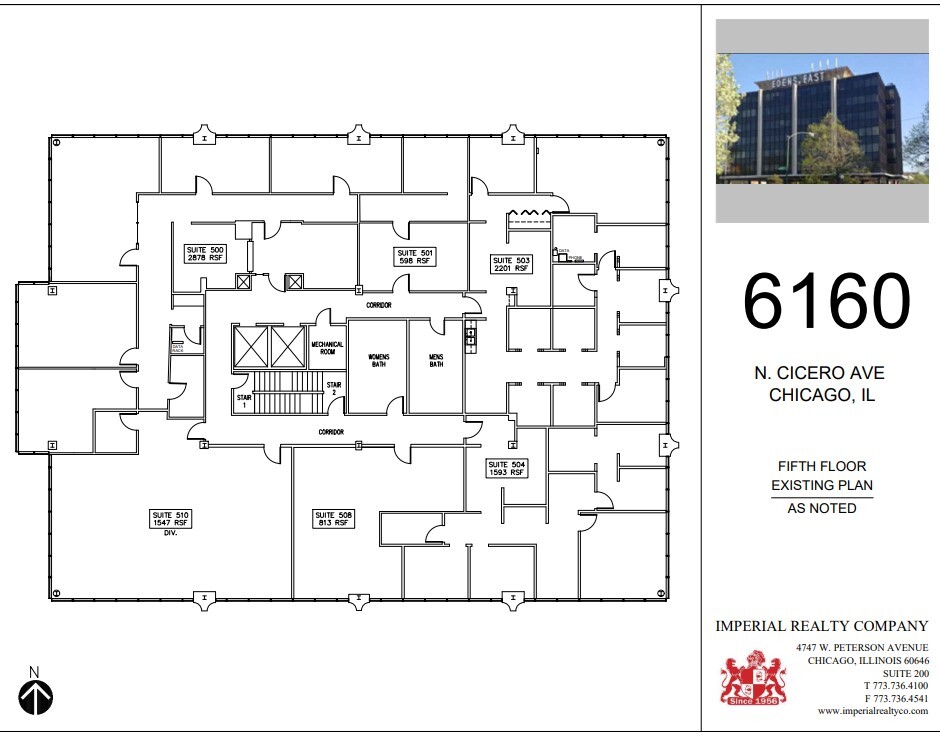 6160 N Cicero Ave, Chicago, IL for lease Floor Plan- Image 1 of 4