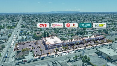 3118-3208 E Florence Ave, Huntington Park, CA - Aerial map view