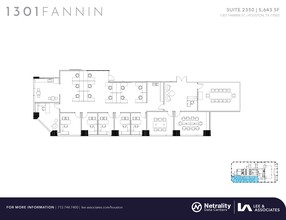 1301 Fannin St, Houston, TX for lease Floor Plan- Image 1 of 2