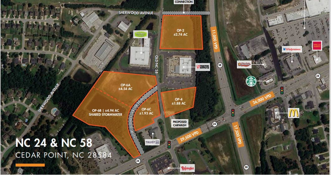 182 Old Hwy, Swansboro, NC for sale Aerial- Image 1 of 2