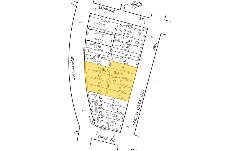 616 Esplanade, Redondo Beach, CA for sale - Plat Map - Image 1 of 1