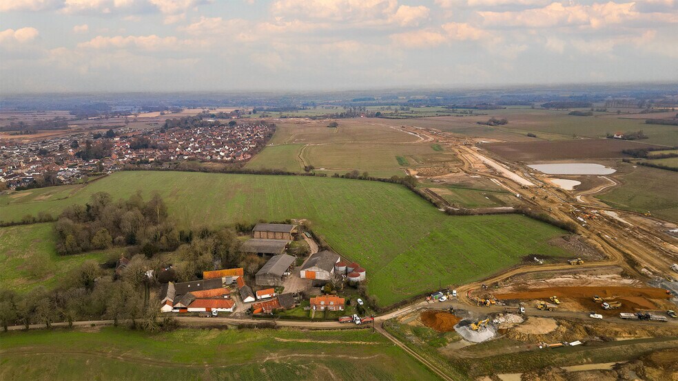 Hall Ln, Long Stratton for sale - Aerial - Image 2 of 5