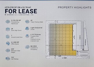 More details for 360 W Avenue L4, Lancaster, CA - Industrial for Lease