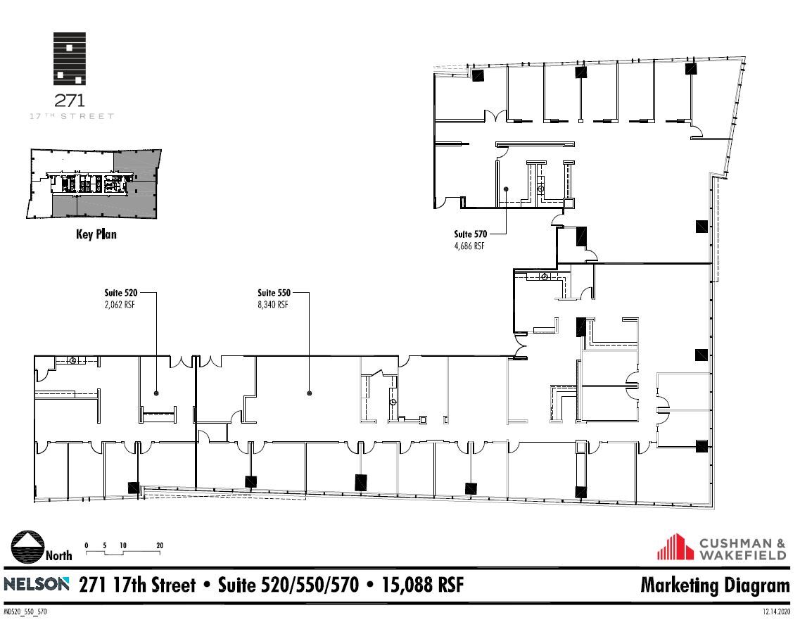 271 17th Street, Atlanta, GA for lease Floor Plan- Image 1 of 7