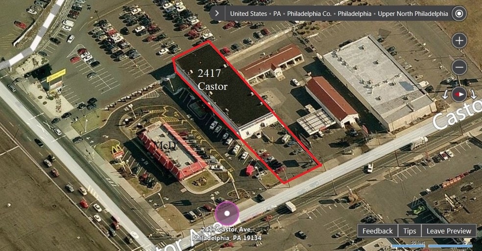 2417 Castor Ave, Philadelphia, PA, 19134 Retail Property For Sale