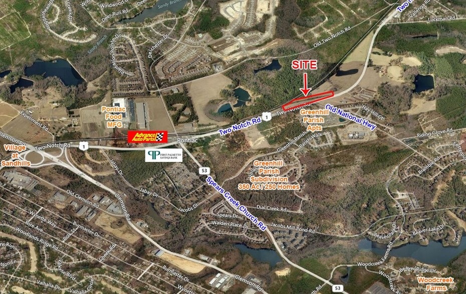 10709 Two Notch Rd, Elgin, SC for sale - Building Photo - Image 1 of 3
