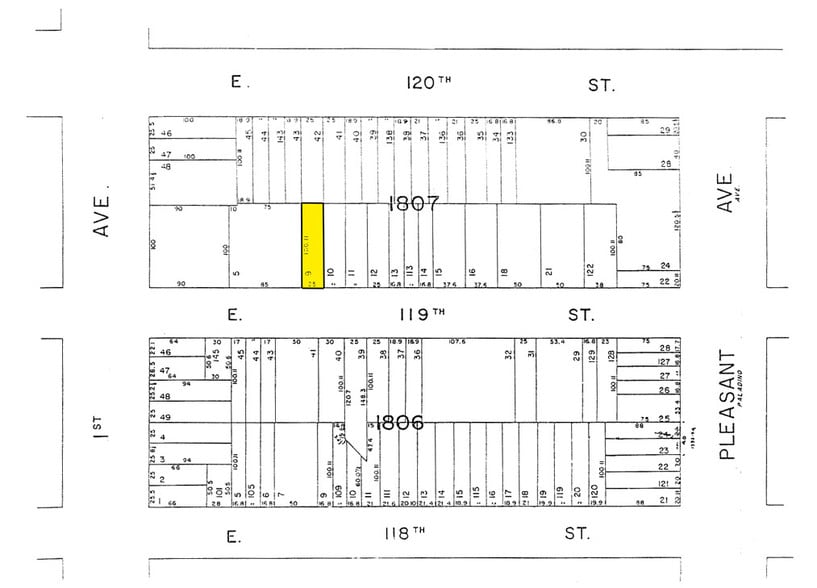 413-415 E 119th St, New York, NY for lease - Plat Map - Image 2 of 16