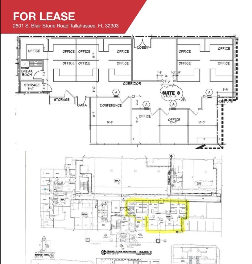 2601 Blairstone Rd, Tallahassee, FL for lease Floor Plan- Image 1 of 1