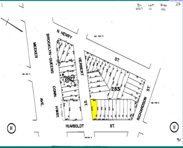 508 Humboldt St, Brooklyn, NY for sale Plat Map- Image 1 of 1
