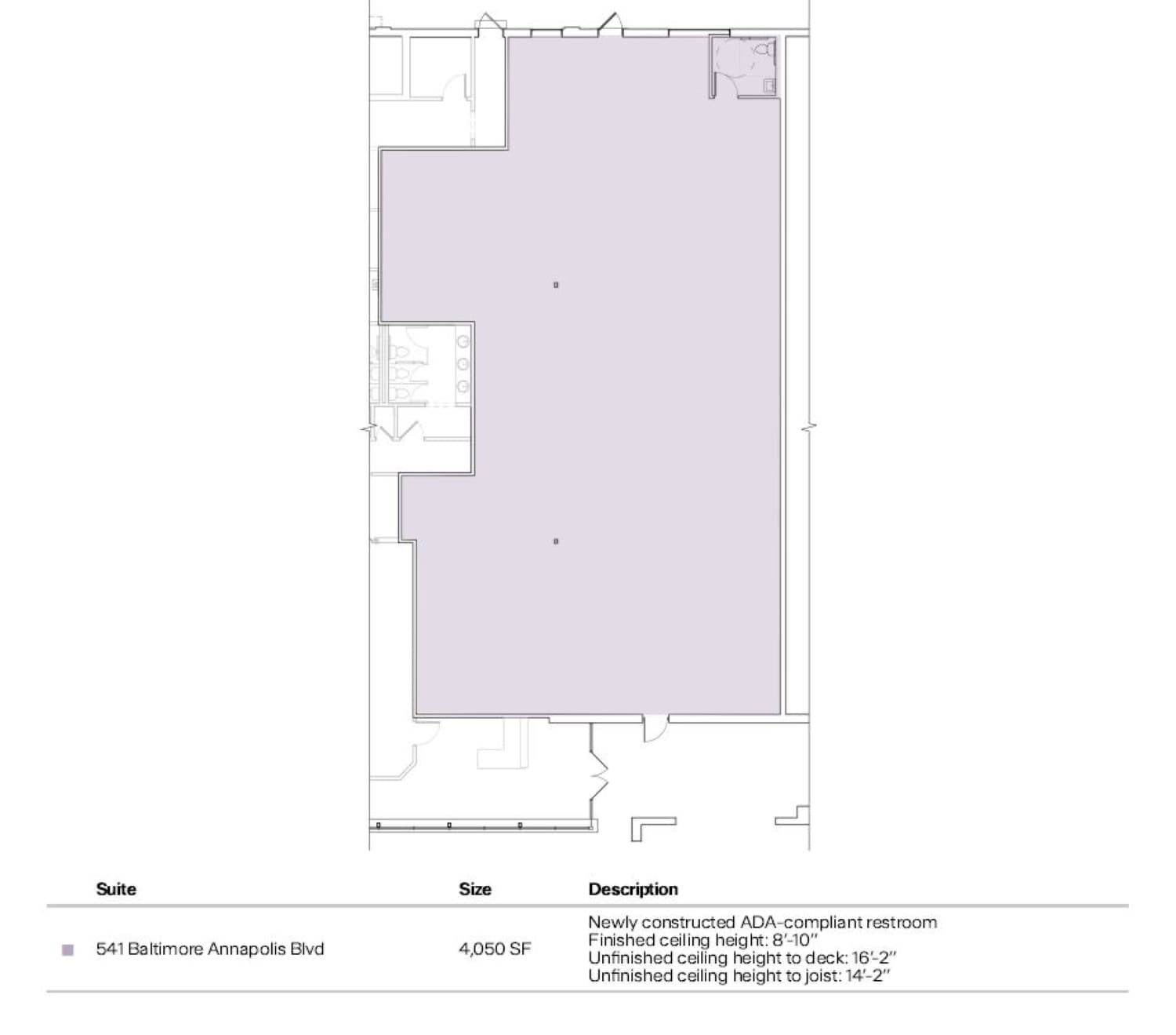 541-587 Baltimore Annapolis Blvd, Severna Park, MD for lease Floor Plan- Image 1 of 1