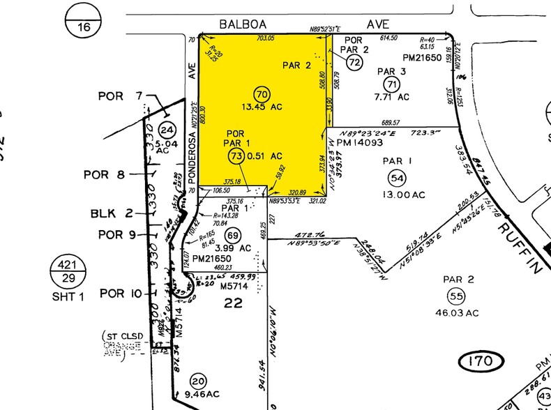 Office in San Diego, CA for lease - Plat Map - Image 1 of 1