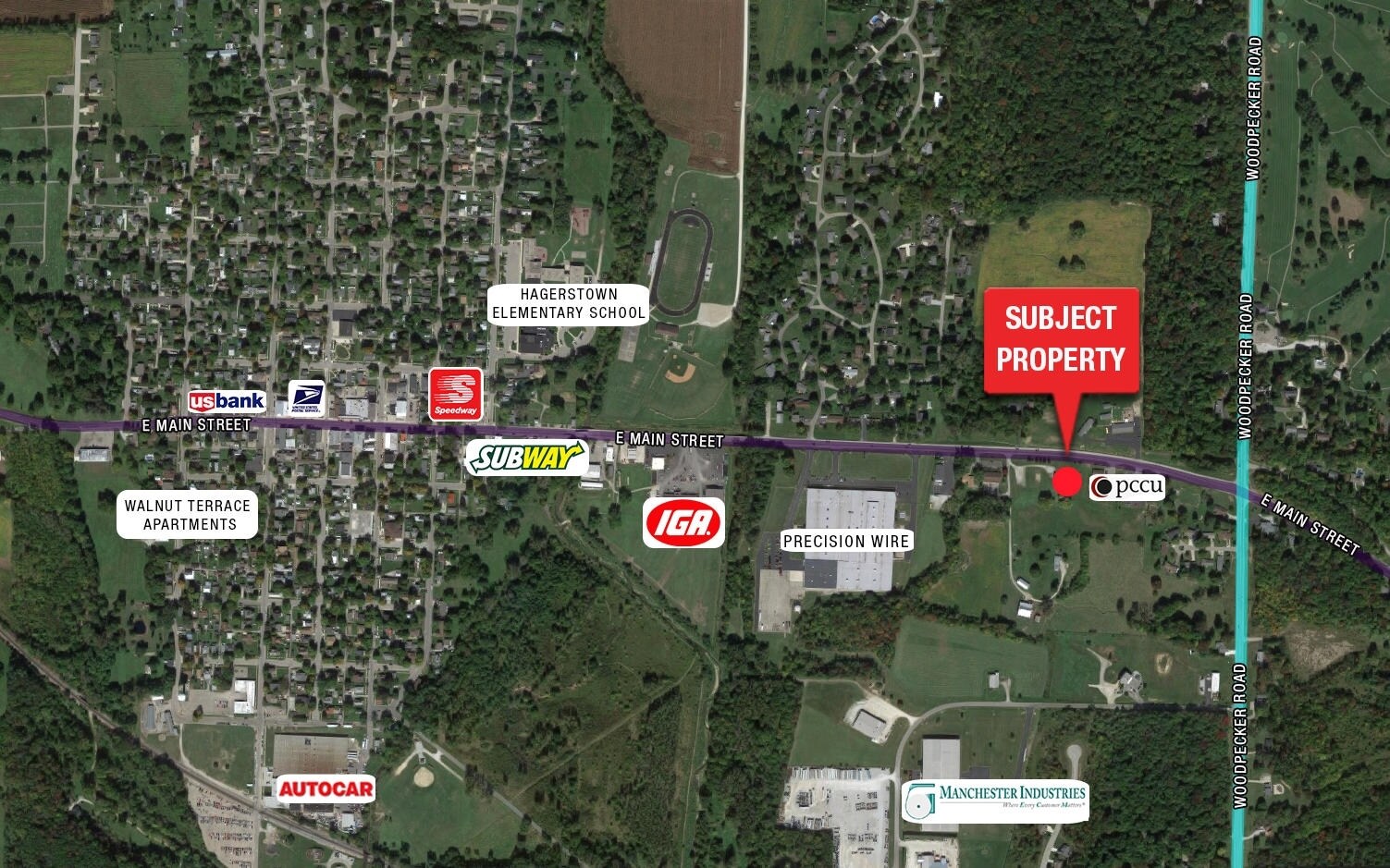 611 E Main St, Hagerstown, IN for sale Aerial- Image 1 of 1