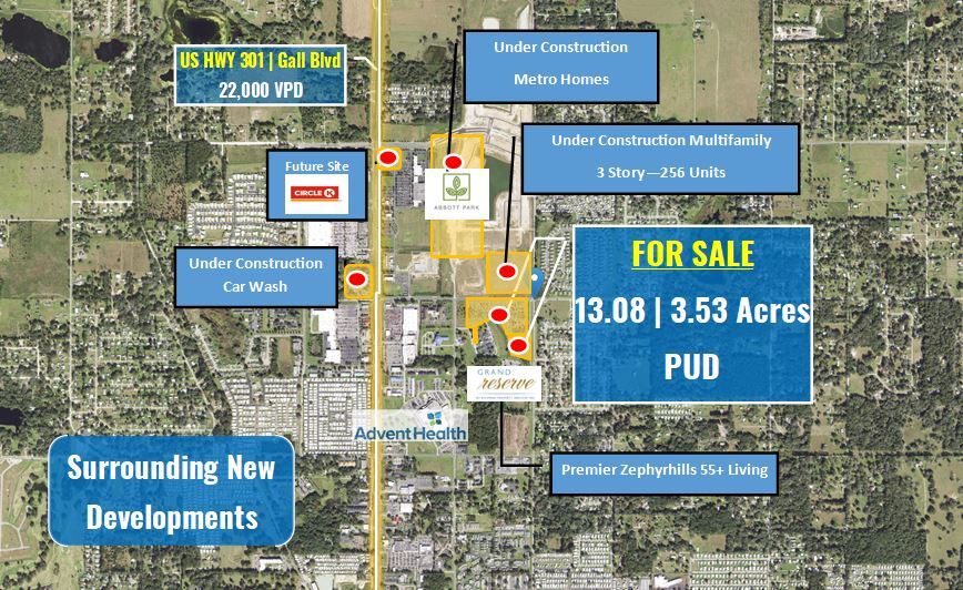 Wire Rd and Pretty Pond Road, Zephyrhills, FL 33541 13.08 ACRES C2