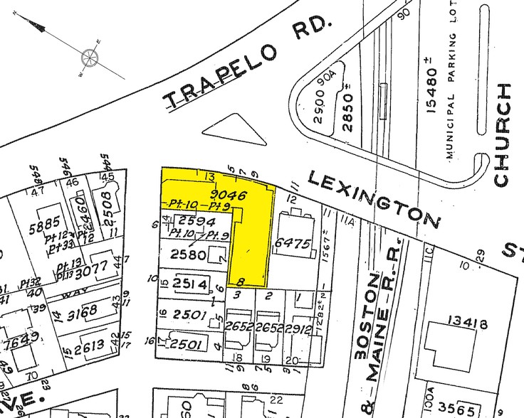 3-9 Lexington St, Belmont, MA for lease - Plat Map - Image 2 of 3