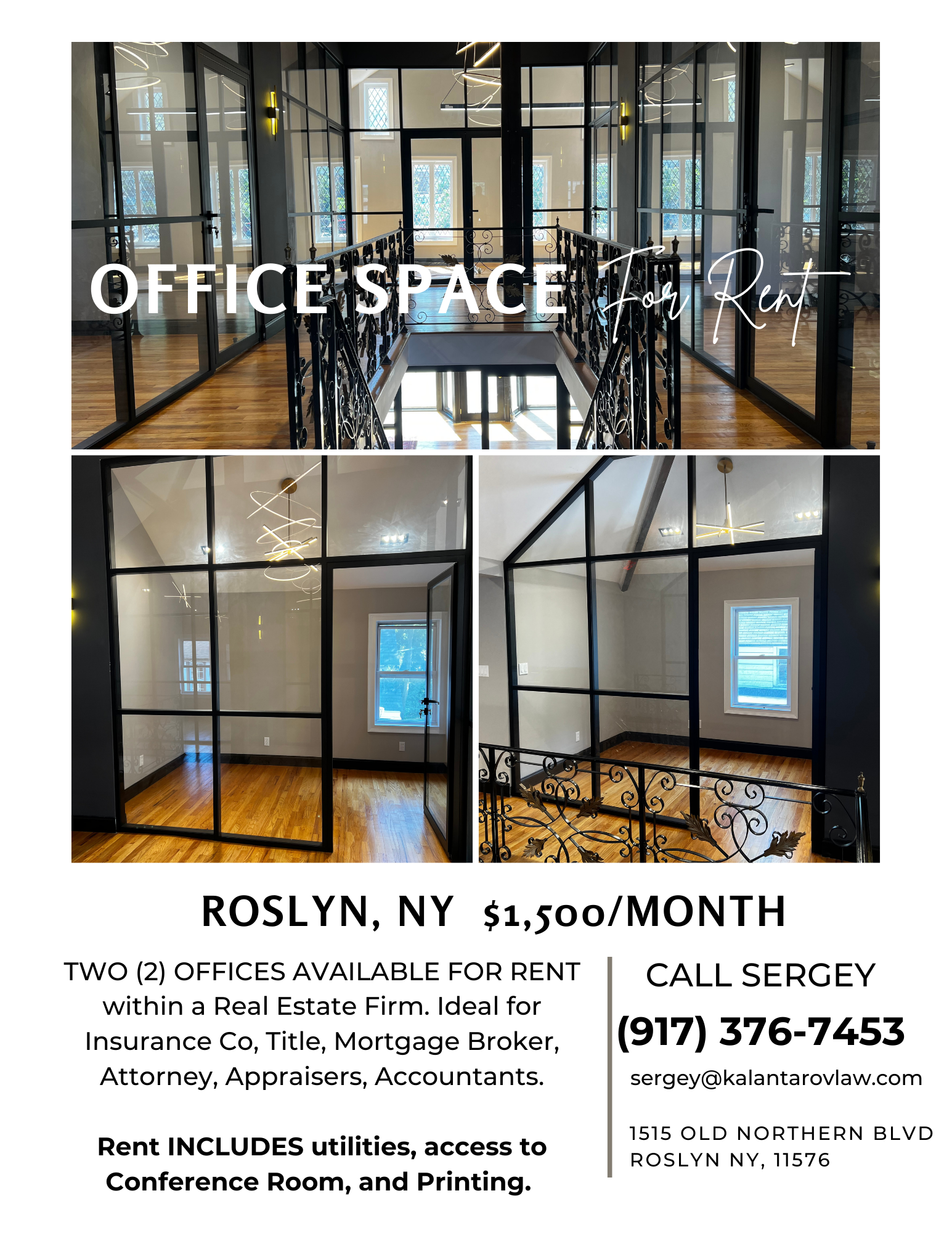 1515A-1515B Old Northern Blvd, Roslyn, NY for lease Interior Photo- Image 1 of 5